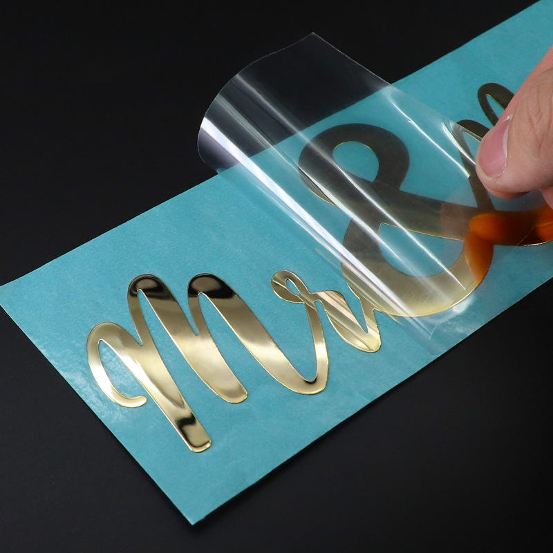 3D Printing Glass - Autocollants de transfert 3D en métal