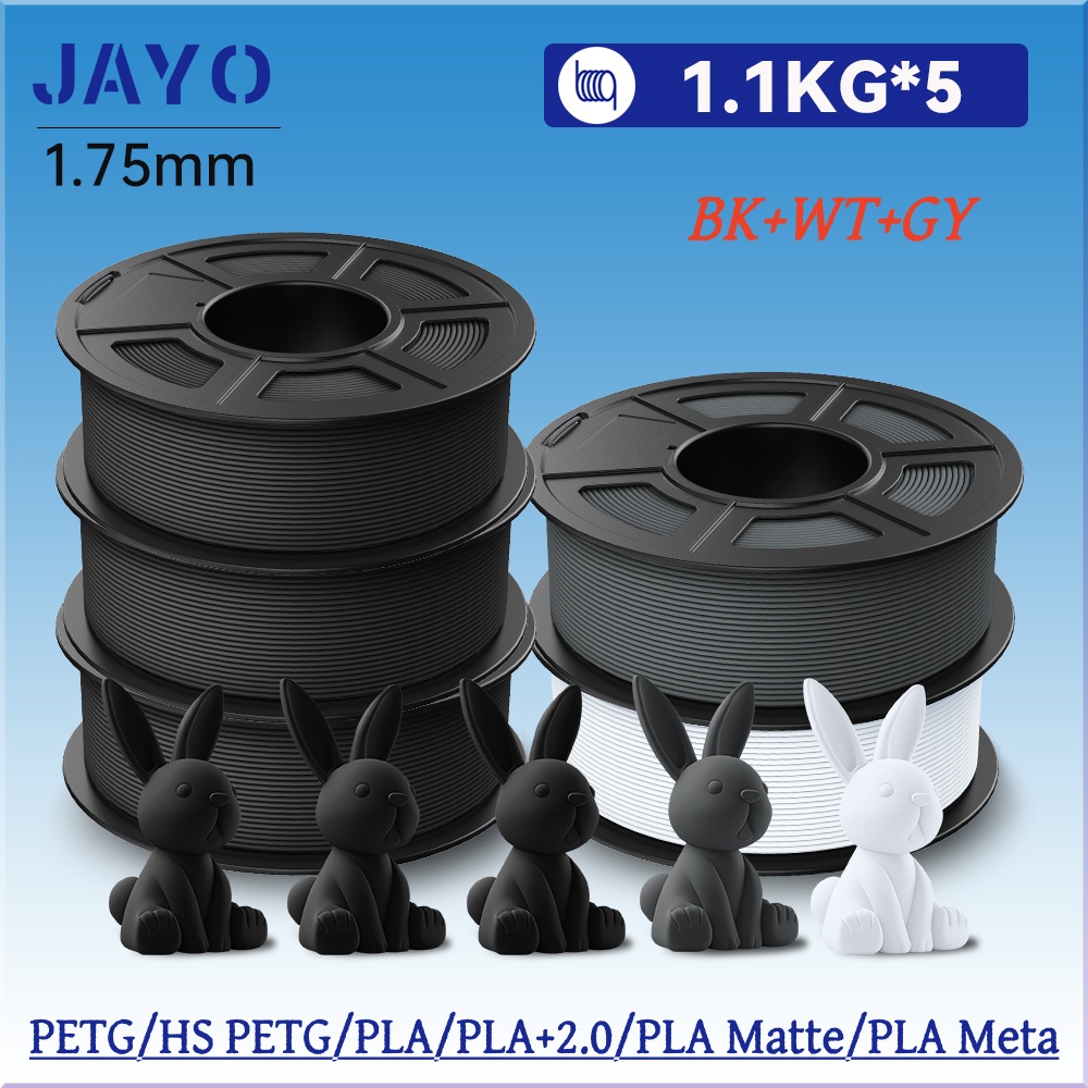 3D Printing Fdm - JAYO 5 rouleaux de filament PLA/PETG/PLA+/PLA