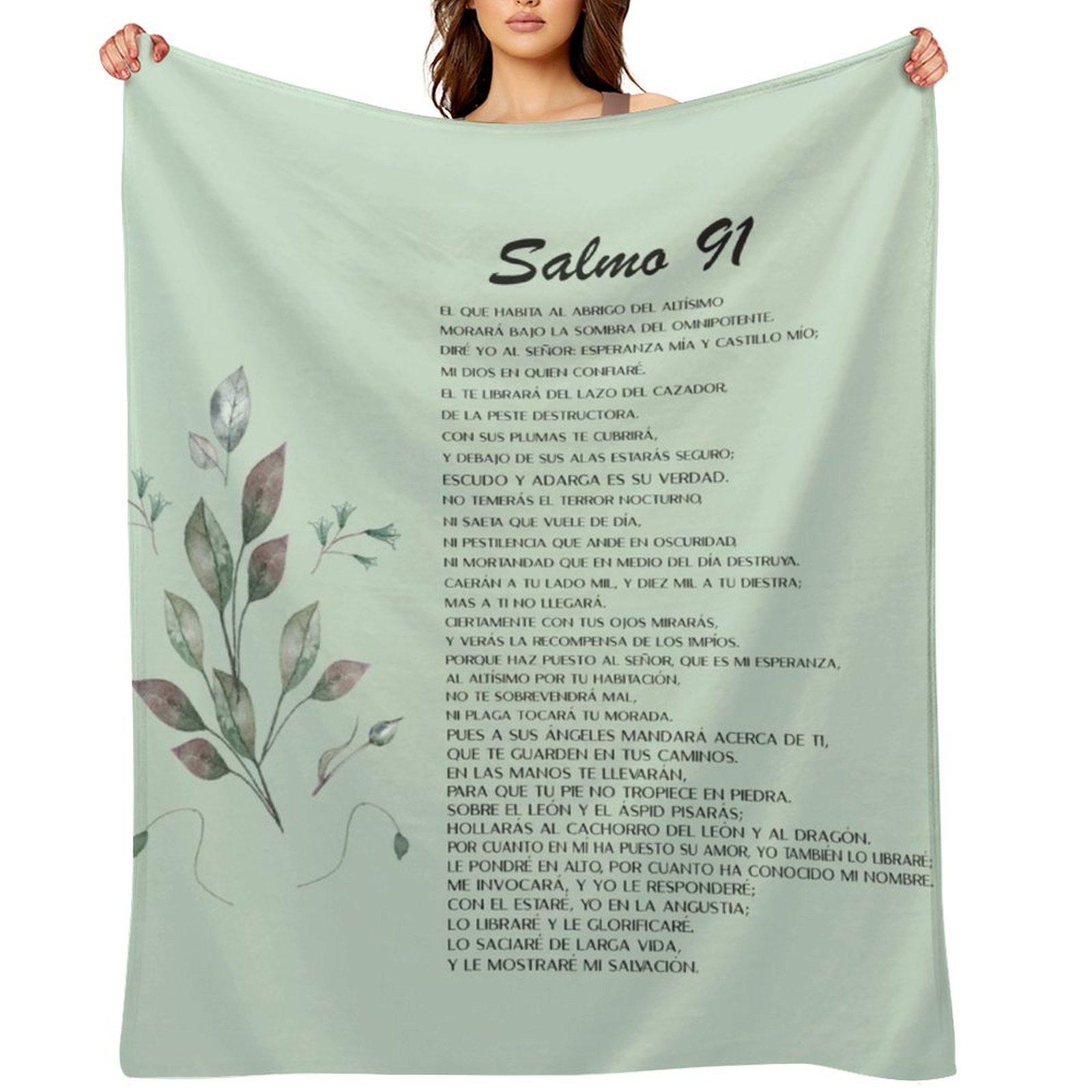 3D Printing Verse - Salmo 91, couverture à jet verset