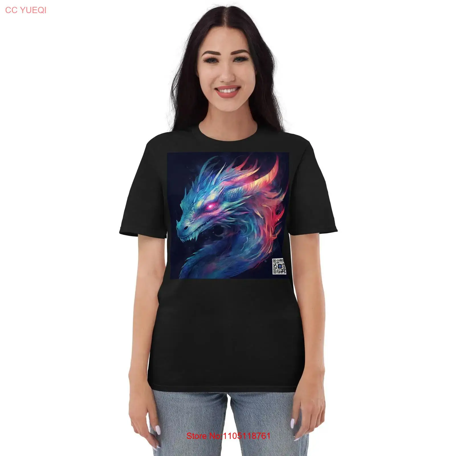 3D Printing Qr Codes - Dragon t-shirt appareil photo pour smartphone