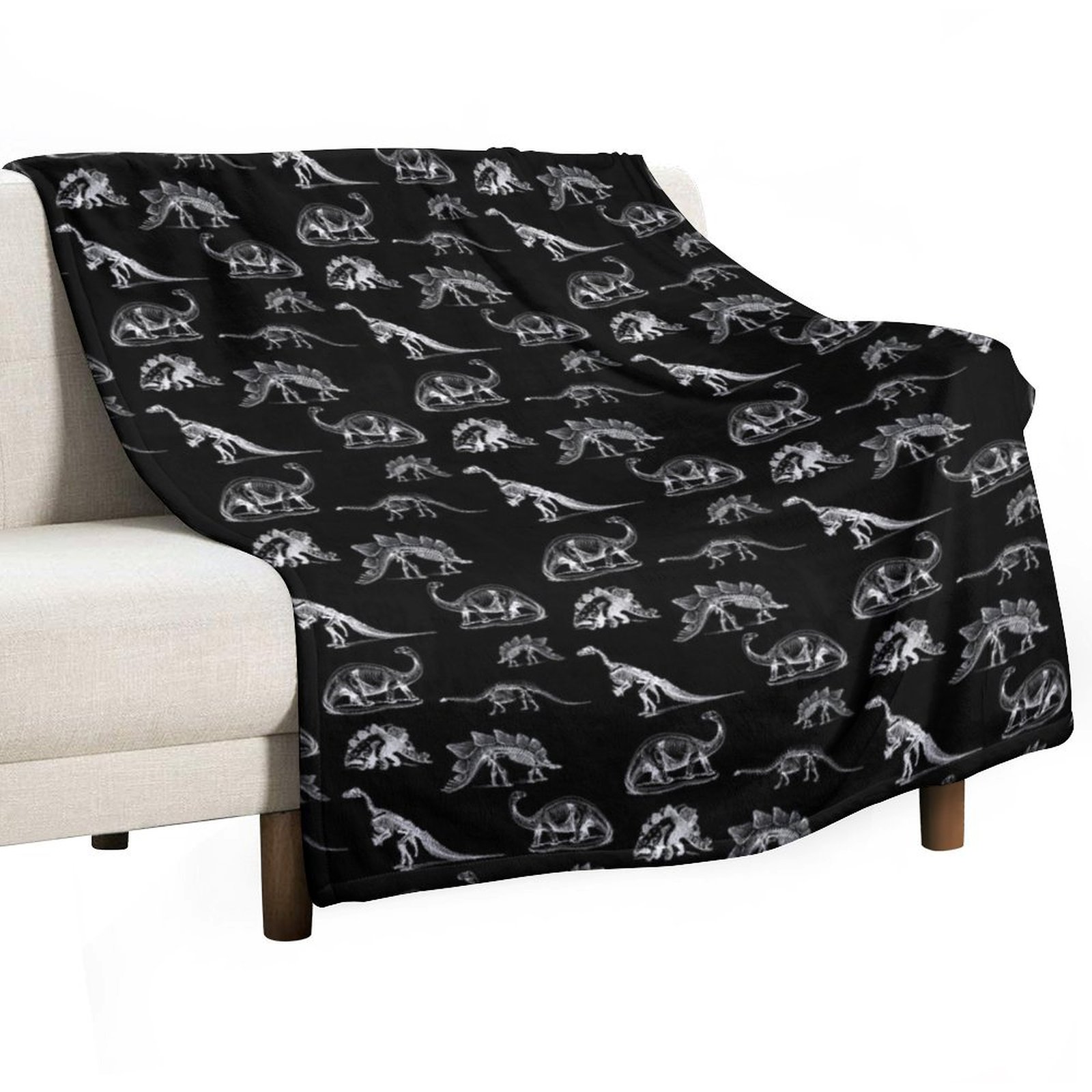 3D Printing X Ray - Couverture vintage avec dinosaures et squelettes