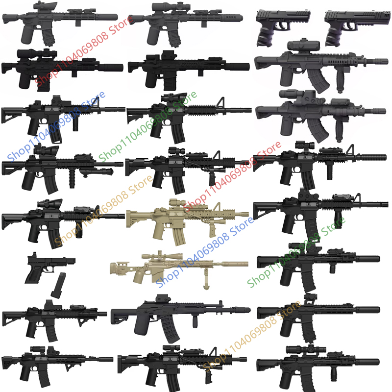 3D Printing Lego Bricks - Figurines de soldats militaires, accessoires de
