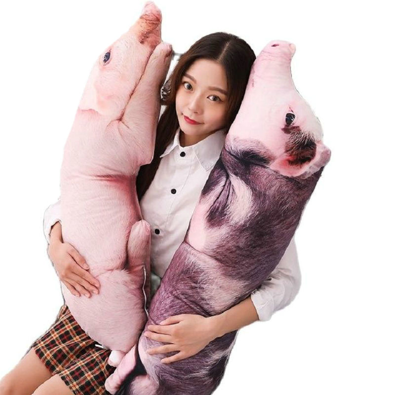 3D Printing With Pp - Oreiller en peluche cochon réaliste, coussin