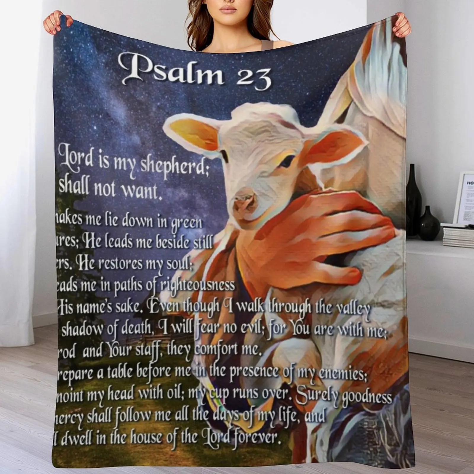 3D Printing Verse - Couverture en flanelle chaude avec verset