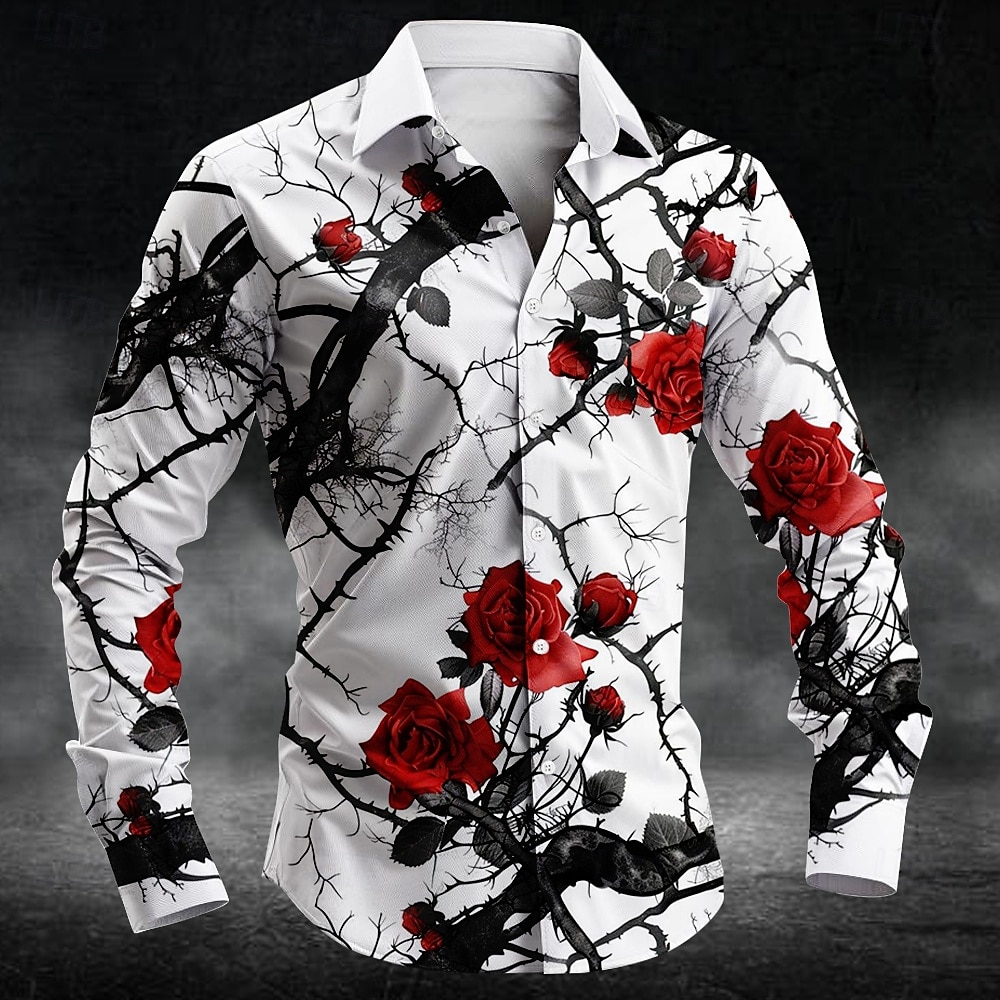 3D Printing Kpop - Chemise homme à manches longues imprimée