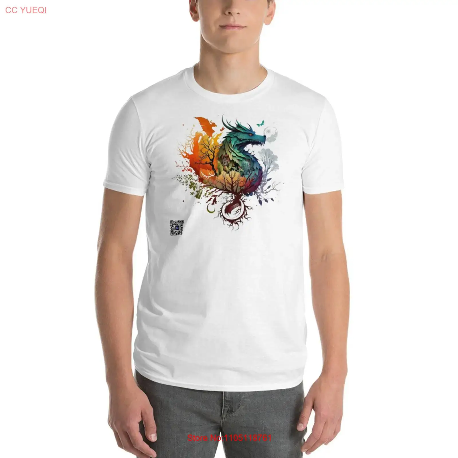 3D Printing Qr Codes - Dragon T Shirt appareil photo pour
