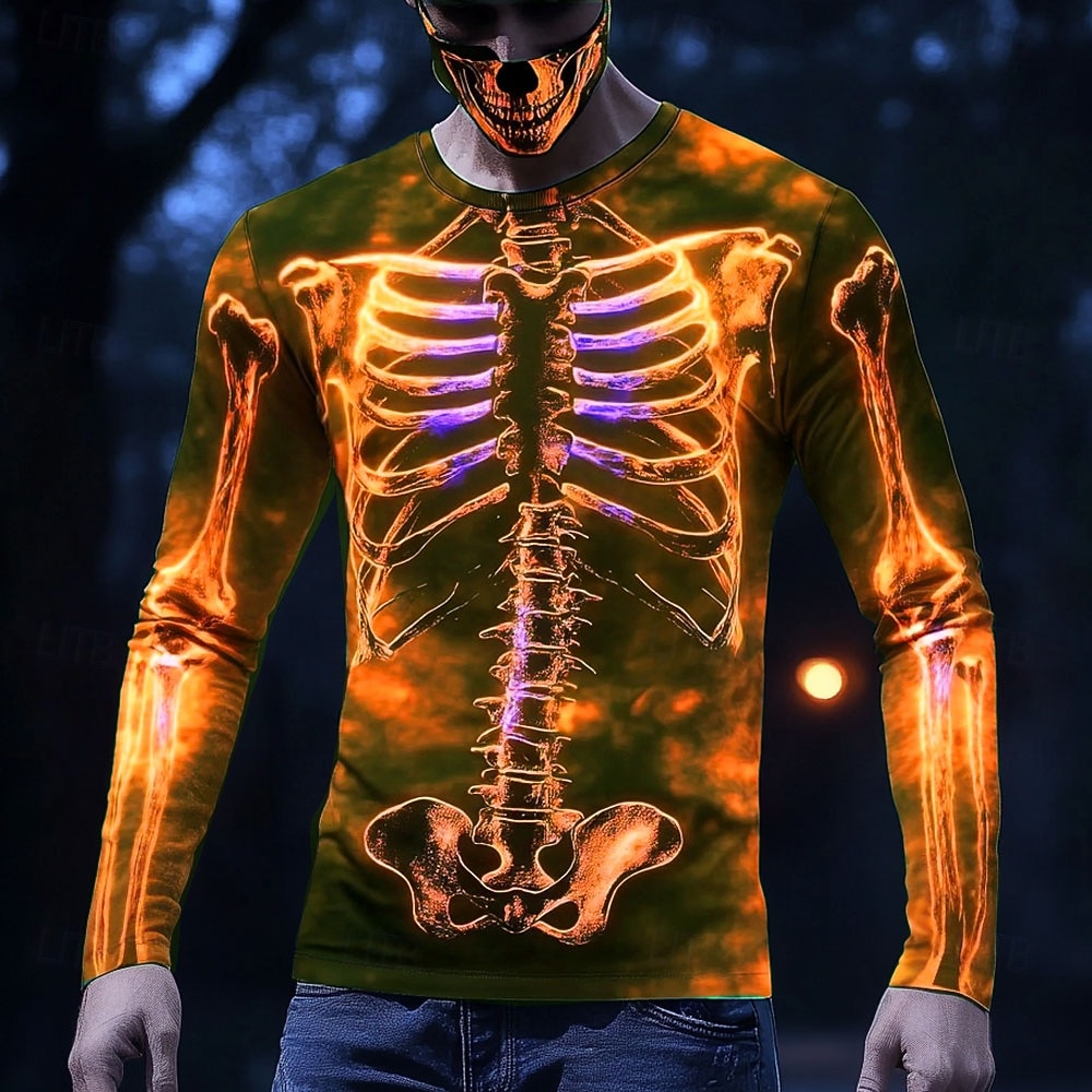 3D Printing X Ray - T-shirt à manches longues pour homme