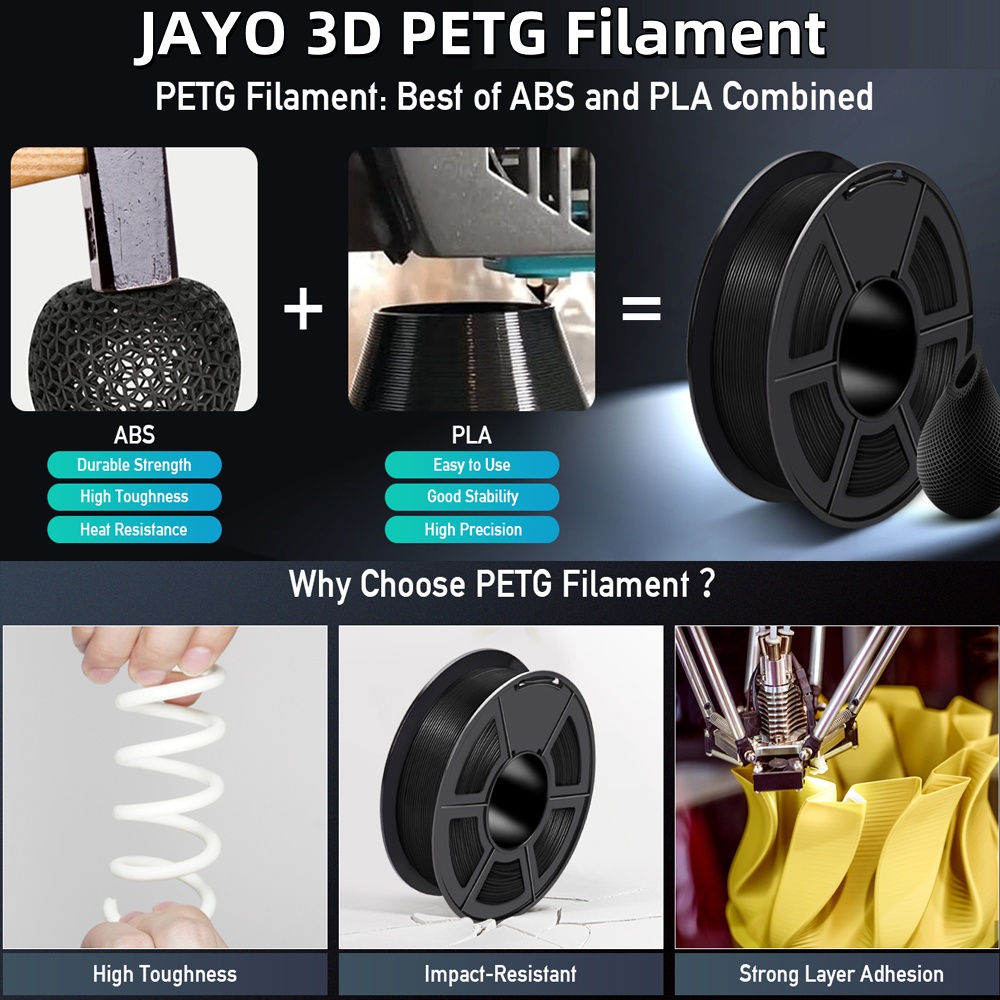 JAYO 5 rouleaux de filament PL - 3D Printing Fdm avis et prix