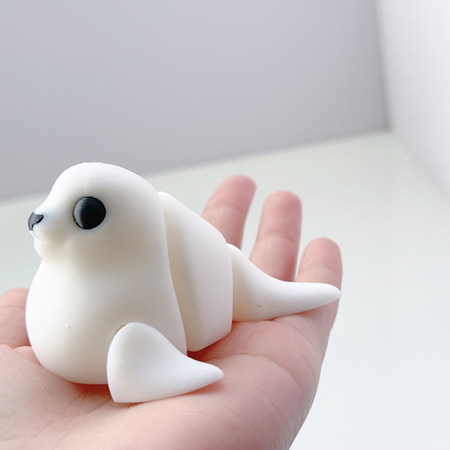Modèle de sceau blanc mignon e - 3D Printing Glass avis et prix